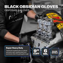Load image into Gallery viewer, black obsidian gloves