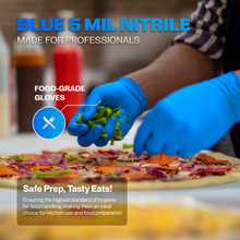 Load image into Gallery viewer, SureSafe OBSIDIAN 5 mil nitrile gloves - Blue Disposable, Powder-Free