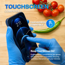 Load image into Gallery viewer, SureSafe OBSIDIAN 5 mil nitrile gloves - Blue Disposable, Powder-Free