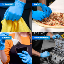 Load image into Gallery viewer, SureSafe OBSIDIAN 5 mil nitrile gloves - Blue Disposable, Powder-Free