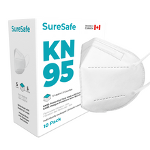 Load image into Gallery viewer, SureSafe KN95 Mask 5-Layer Filtration Protection 10/PACK