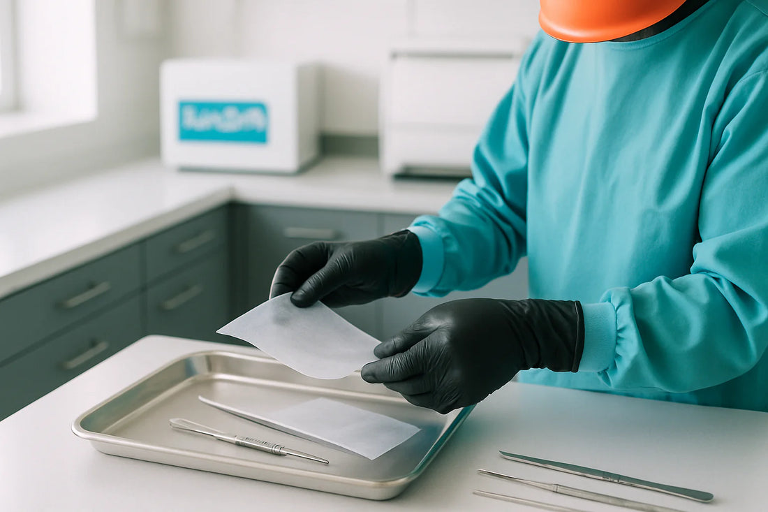 thin clear disposable gloves for protection