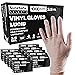 SureSafe Lucid 4MIL Clear Vinyl Gloves, Latex Free Disposable - 1000 Count