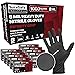 SureSafe Infinity Grip Black Nitrile Gloves - 8 Mil, Heavy Duty, Diamond Textured - 1000 Count