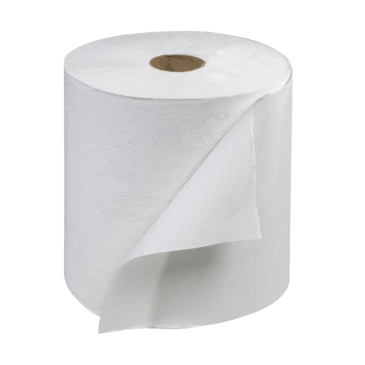 1-Ply White Paper Towel Roll